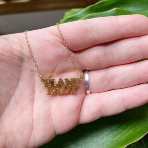 Plant lady necklace